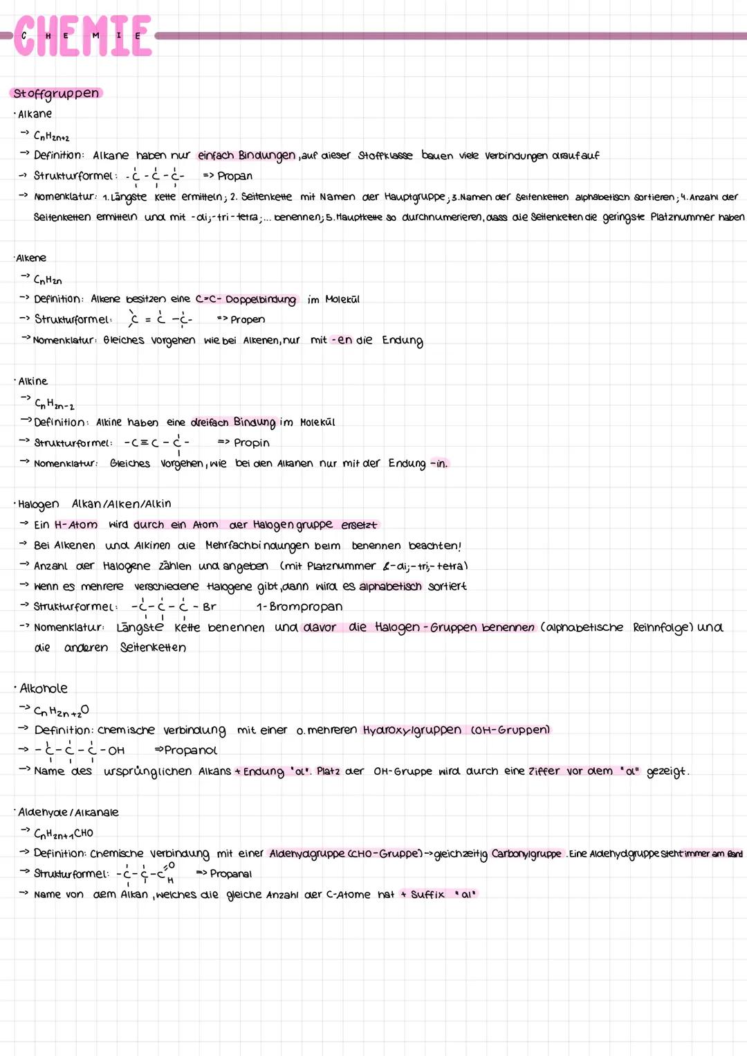 -CHEMIE-
Nukleophile Substitution
*Nukleophil = Kernliebend (z.B. Anion /Molekül mit freien Elektronenpaaren)
• Substitution
Austausch/Erset