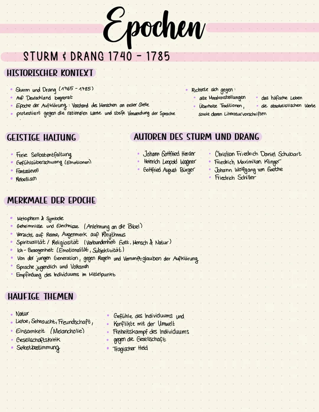 BAROCK 1600 - 1720
HISTORISCHER KONTEXT
der dreißigjährige Krieg (1618-1648)
Absolutismus (16-18. Jahrhundert) → Staatlicher Einfluss auf al
