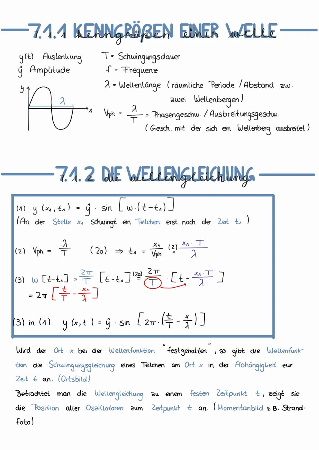 -7.1 MECHANISCE WELLEN
In einem System gekoppelter Oszillatoren wird ein Oszillator zum
Schwingen angeregt.
LIITTI
^:
2:
transversal
longitu