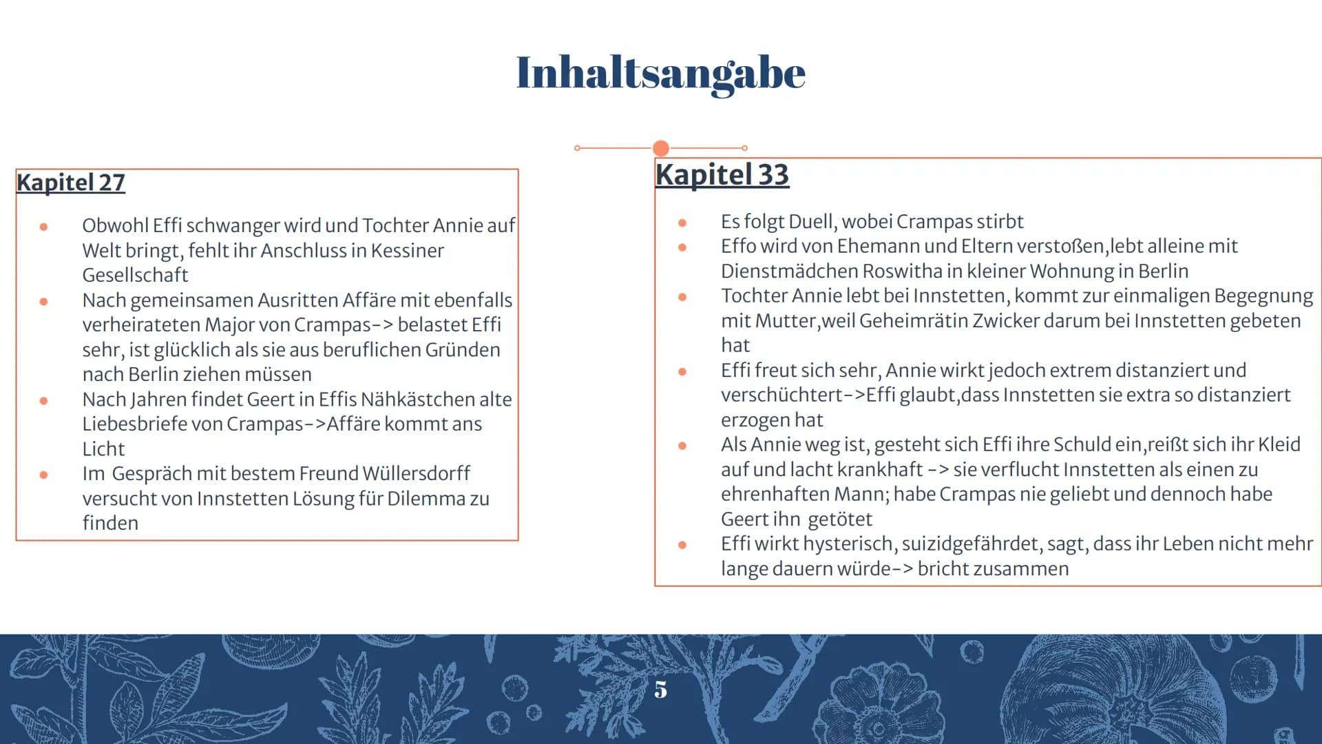 Effi Briest
Von Theodor Fontane
Präsentiert von Inhaltsverzeichnis
Inhaltsangabe
Personenkonstellation und Besetzung
Spannungskurve
Lageplan