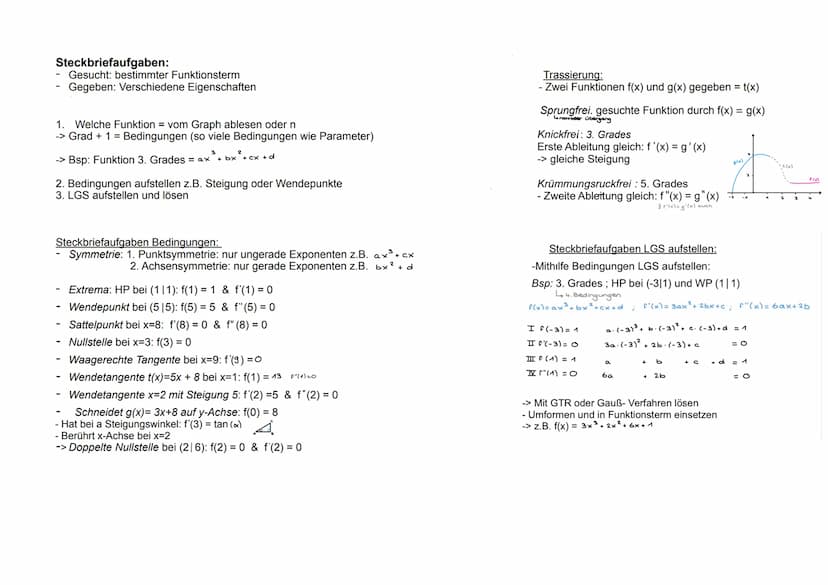 ANALYSIS:
Ganzrationale Funktionen:
Reelle Funktion mit Definitionsbereich De = R
Eindeutige Zuordnung = jedem x wird ein y zugeordnet
Defin