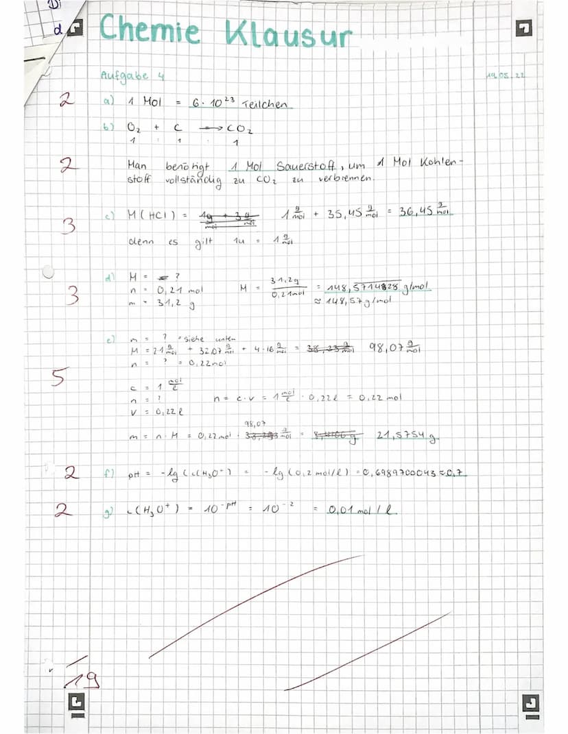 M²=
Klausur
Name:
BE: 44,5+4 445 Punkte: 15
23.05, 22
Achtet auf: Name, Datum, Aufgabennummern, Seitenzahlen, Ränder,.........
Verwende eine
