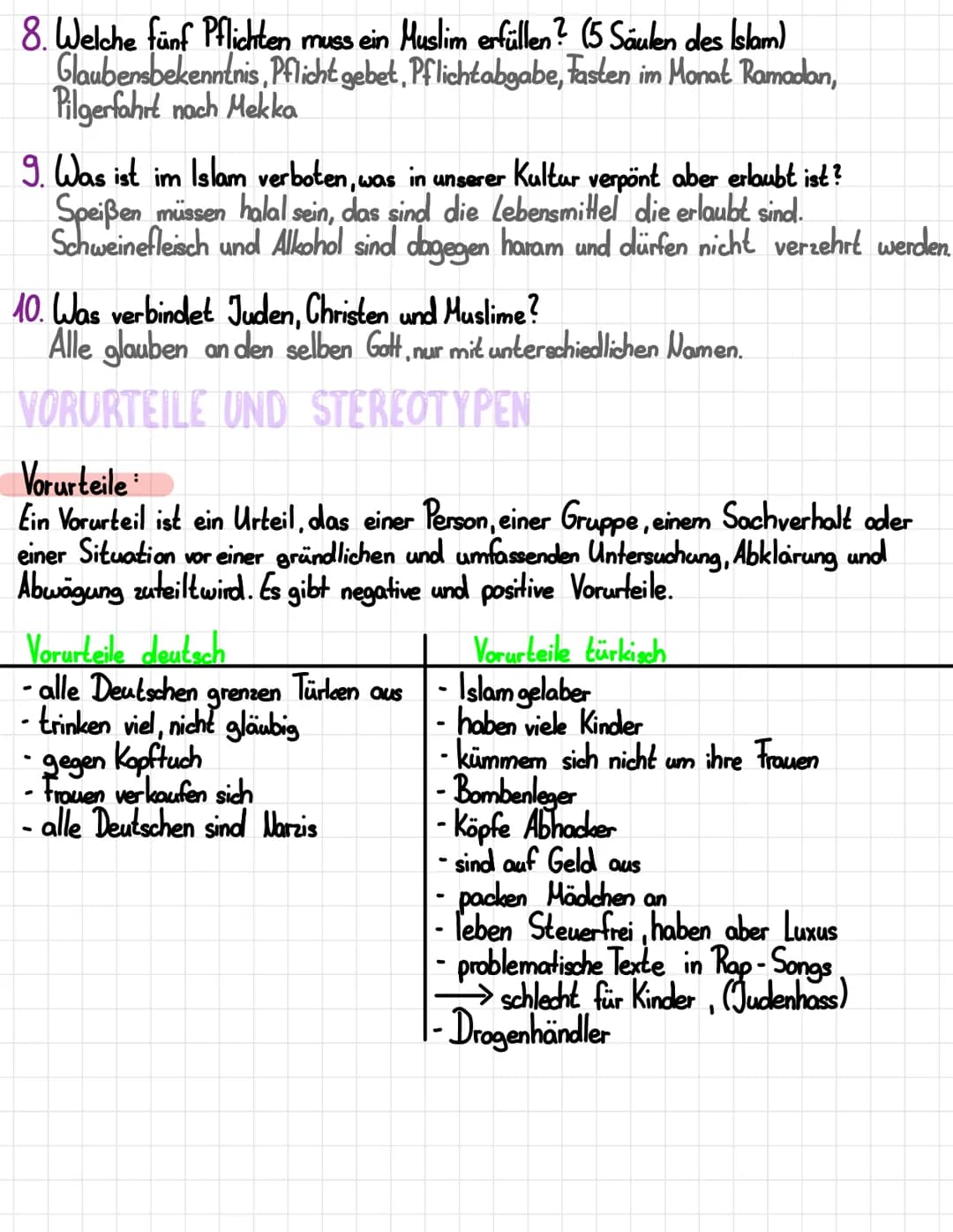 R
E
ALLGEMEINE INFOS ZUM ISLAM :
1. Wann entstand der Islam?
610 n. Chr.
2. Wer gründete den Islam?
Hohammed (der Geprisene)
G
3. Wie heißt 