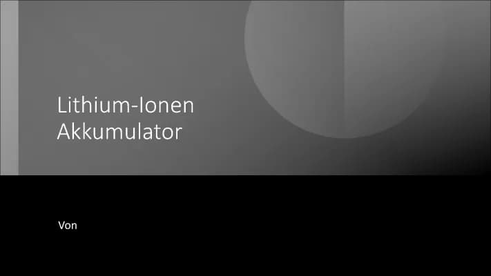 Know Lithium-Ionen-Akkumulator  thumbnail