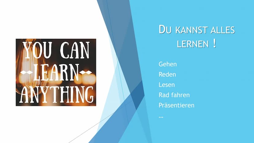DAS MINDSET
Herzlich Willkommen zu meiner Präsentation!
Heute werde ich euch ein paar Dinge zu dem sogenannten
Growth Mindset erzählen. Da d