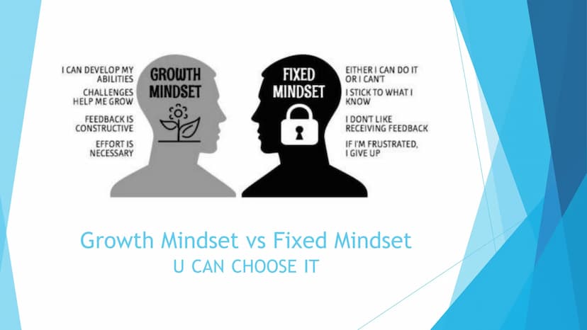 DAS MINDSET
Herzlich Willkommen zu meiner Präsentation!
Heute werde ich euch ein paar Dinge zu dem sogenannten
Growth Mindset erzählen. Da d