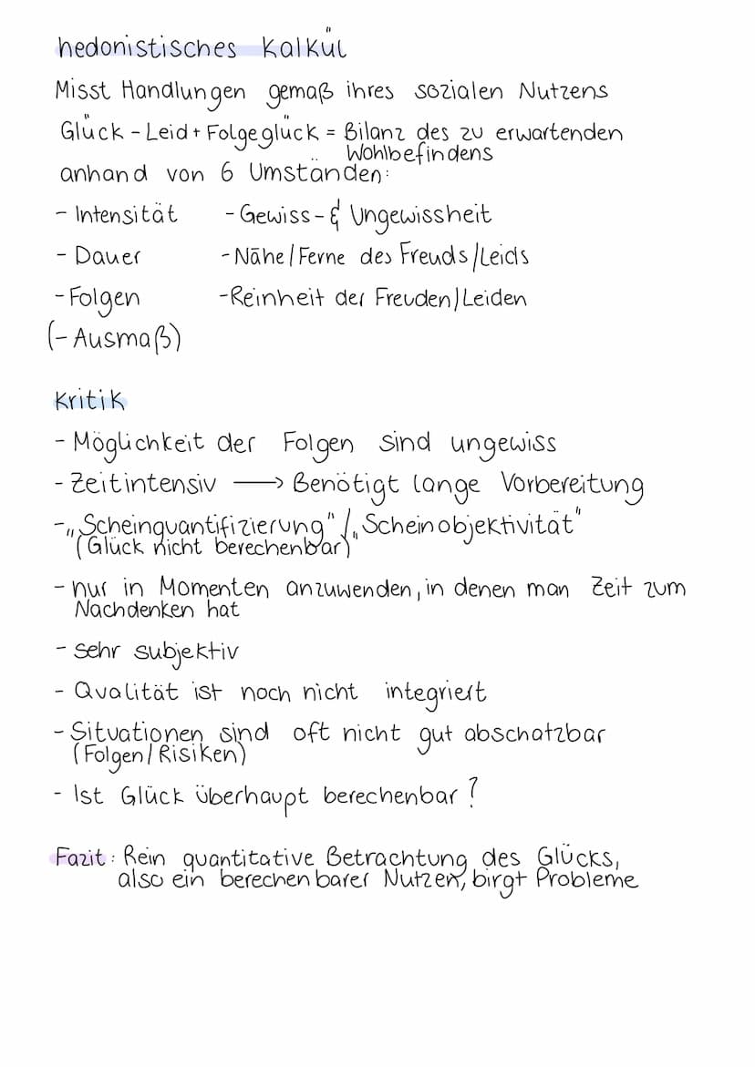 ETHIK
KLAUGUR
UTI
T
- Eine Folgen ethik -
B
hedone
Kalkül
Themen:
-quantitativer
-Arten der Freuden
- hedonistisches Kalkül
- vier Grundprin