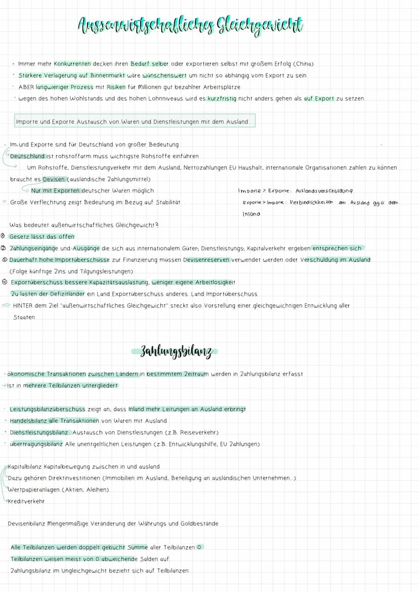 Aussenwirtschafliches Gleichgewicht
• Immer mehr Konkurrenten decken ihren Bedarf selber oder exportieren selbst mit großem Erfolg (China)
•