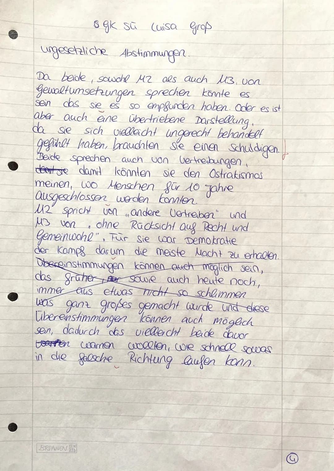 Klassenarbeit Nr.2
Name: Luisa grop
1.
II.
III.
IV..
V.
GK
Punkte:
BGYG 19A
58/60
1-1007/1
DREAMTEAM
06.02.20
MSS: S
Stelle die beiden Begri