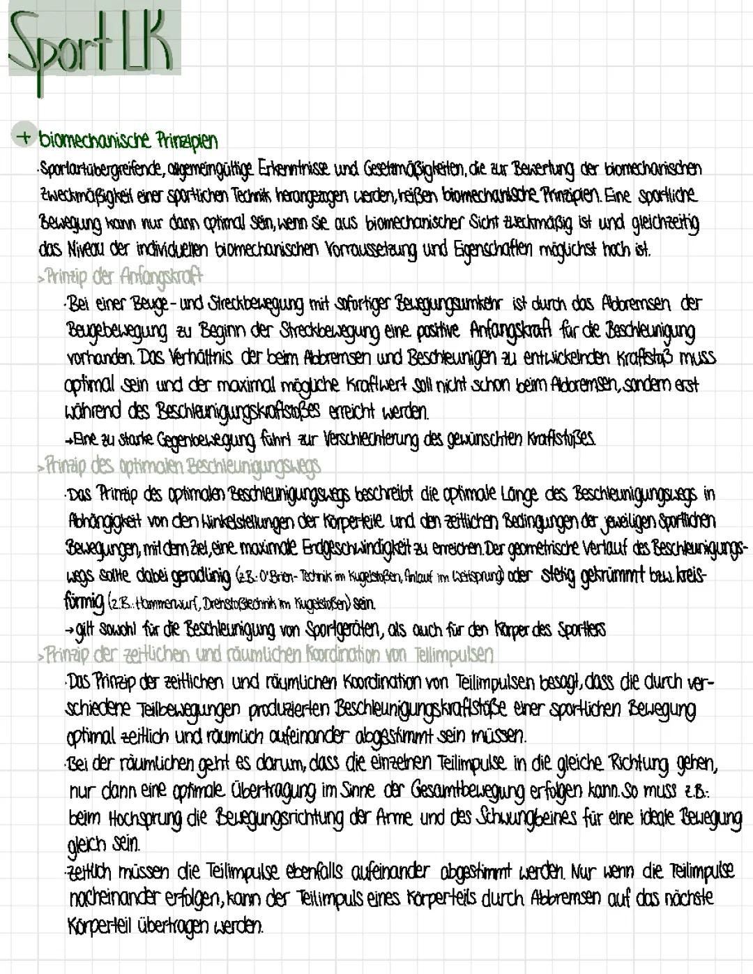 Biomechanische Prinzipien & Bewegungsanalyse 