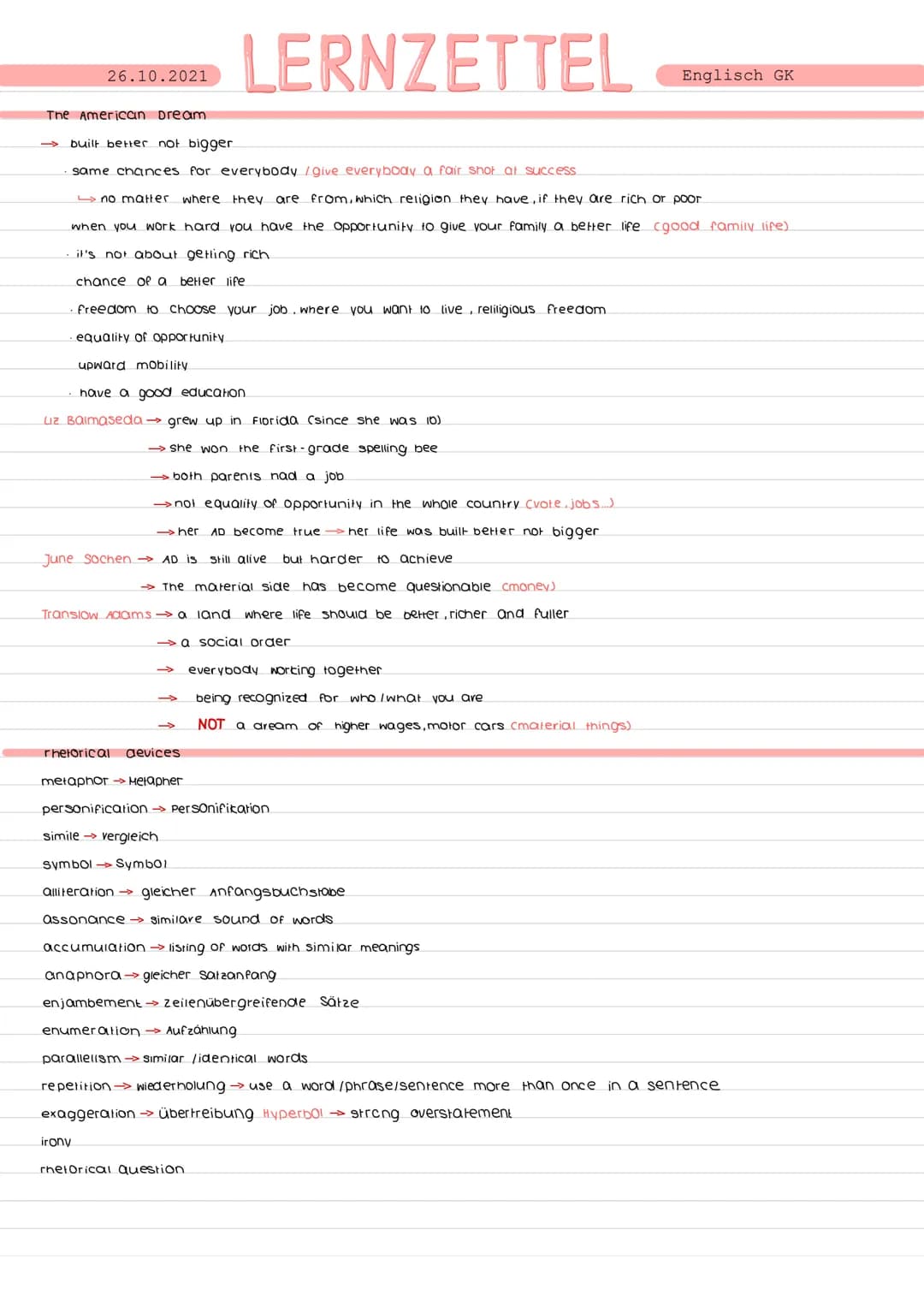 26.10.2021
LERNZETTEL
write a summary
Before writing read and highlight important things
devide the text into parts
introduction name the au