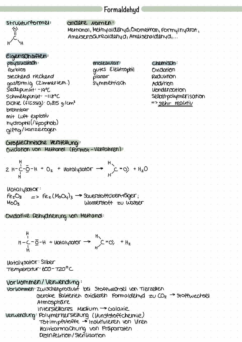 hydrophil + lipophob.
Umso größer umso uleiner
der Alhylrest der Aluylrest
hydrophob lipophil
Nachweisreautionen:
Fehling-Probe.
Silberspleg