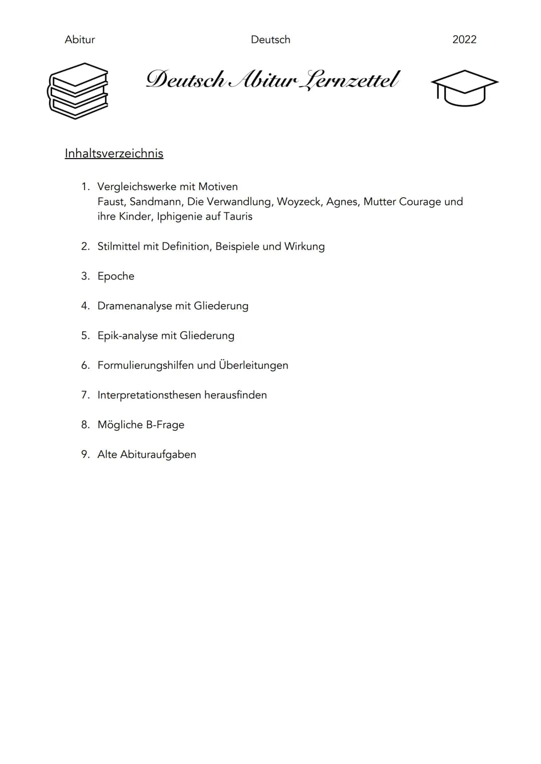 
<h2 id="vergleichswerkemitmotiven">Vergleichswerke mit Motiven</h2>
<p>Für das Deutsch Abitur 2023 in Hessen sind verschiedene Werke releva