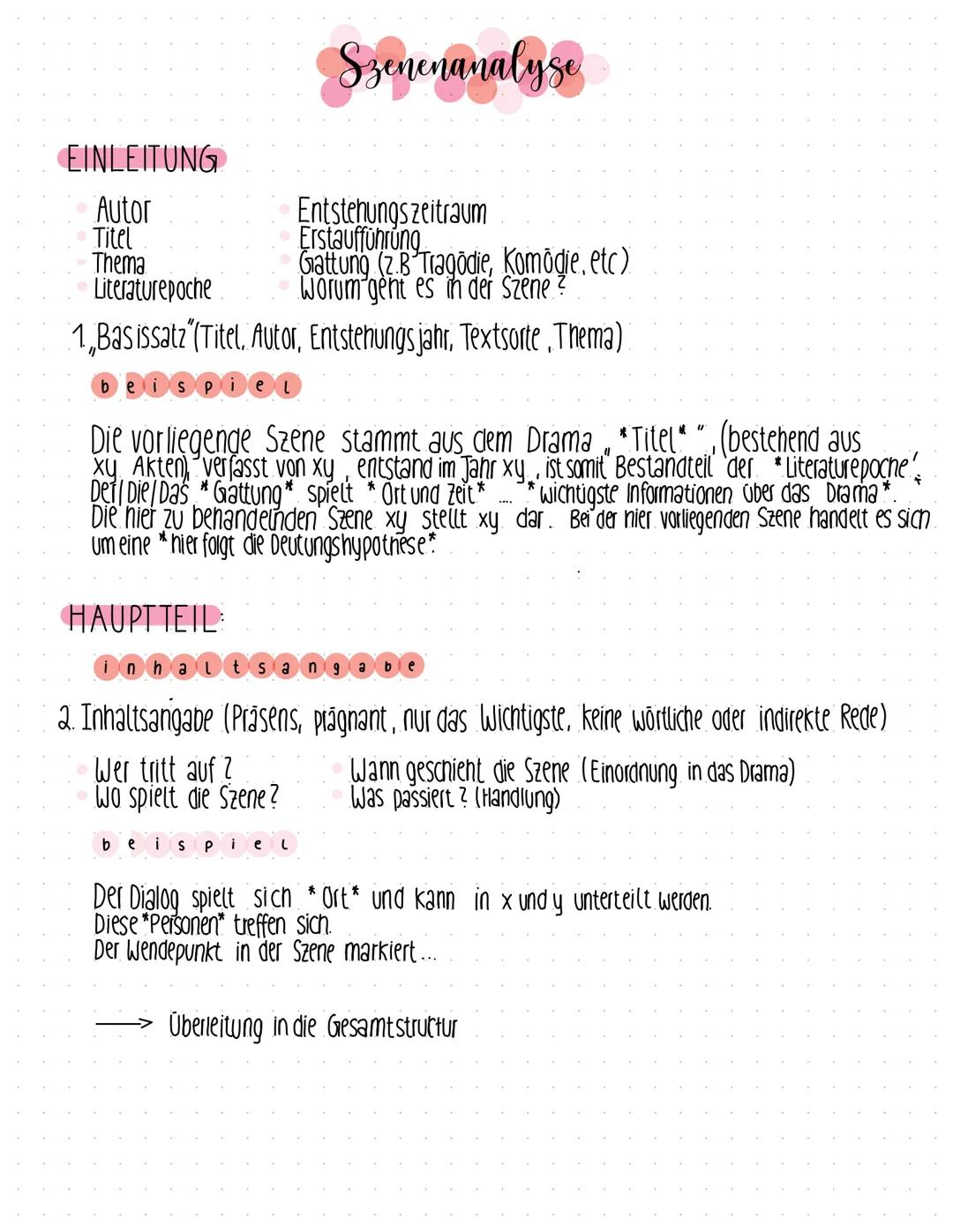 EINLEITUNG
Autor
Titel
Thema
Literaturepoche
Szenenanalyse
Entstehungszeitraum
Erstaufführung
Gattung (2.B Tragödie, Komödie, etc)
Worum gen