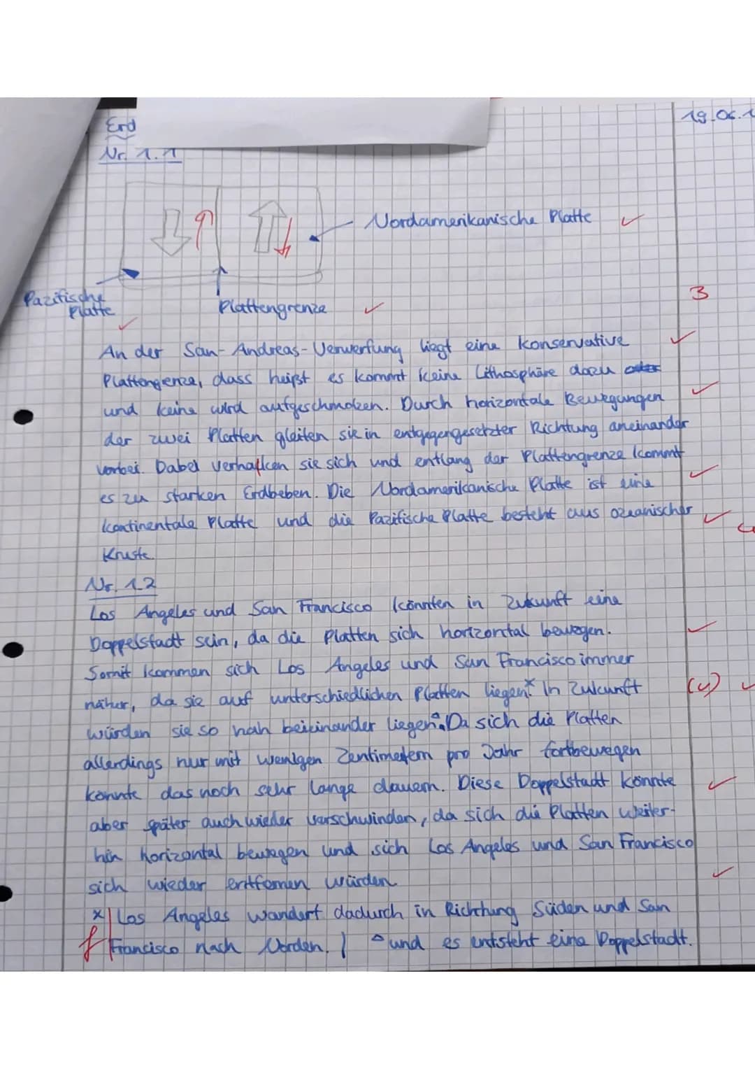 Punkte:
28,S/31
eographie 9a-19. Juni 2018
Klassenarbeit 2
Note:
1-
3. Kreuze die richtige Antwort an.
Ø
Volle Punktzahl gibt es nur bei Ver