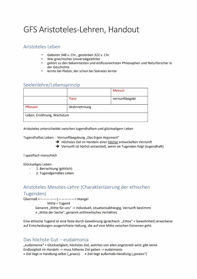 Gerechtigkeits-Lehre (Textarbeit)
Aristoteles: Austeilende und ausgleichende Gerechtigkeit
Hieraus erhellt denn auch, dass gerecht sein wird