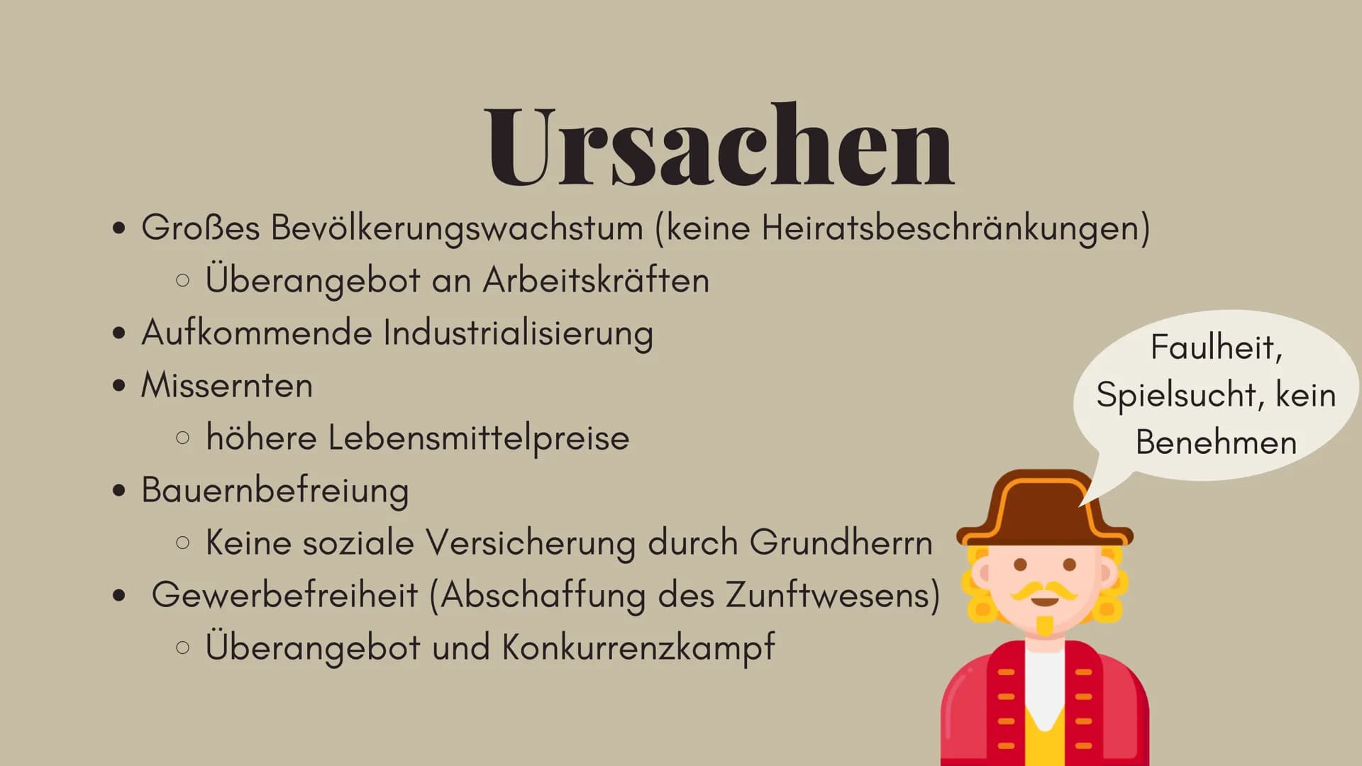 Pauperismus
Greta Schwilling Gliederung
Was ist Pauperismus?
Ursachen
Lebensverhältnisse
Ausweg
Zusammenhang mit
Woyzeck
2595
GARTOON
AND SH