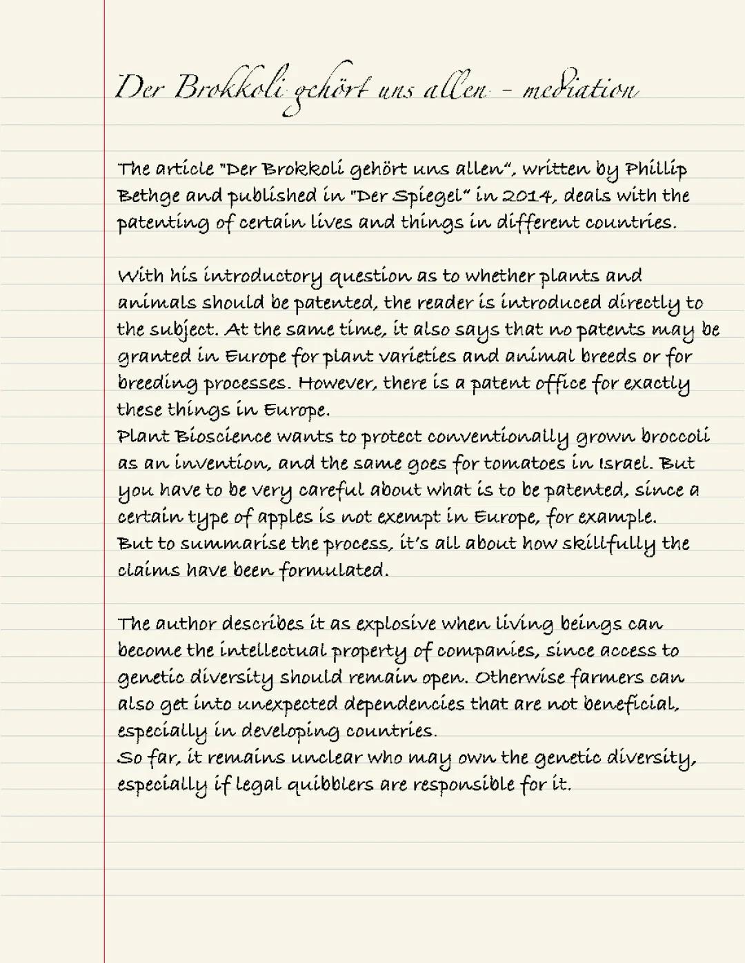 Der Brokkoli gehört uns allen - Phillip Bethge 