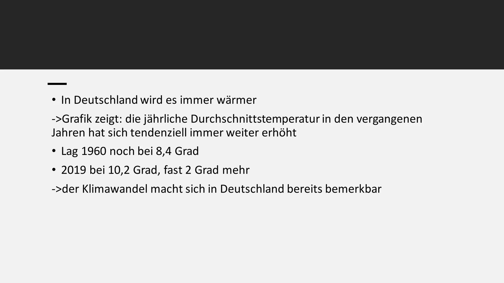 Ursachen und Folgen des
Klimawandels
Sozialkunde GK 13 Inhalt
Einstieg
Ursachen (anthropogene Einflüsse)
Folgen
Politische Reaktionen (Paris