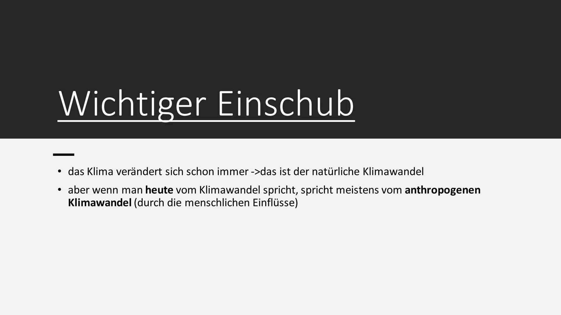 Ursachen und Folgen des
Klimawandels
Sozialkunde GK 13 Inhalt
Einstieg
Ursachen (anthropogene Einflüsse)
Folgen
Politische Reaktionen (Paris