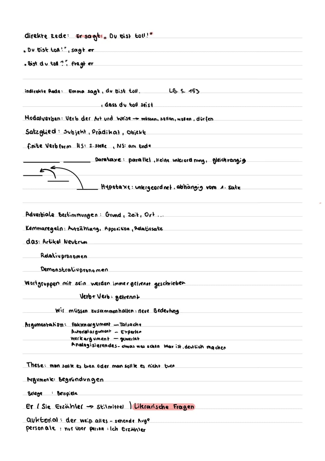 Genus Geschlecht.
Numerus welche Anzahl (Singular, Mehrzahl)
Kasus: welcher Fall
Artikel: unbestimmt und bestimmt.
Possesivpronomen: besitz 