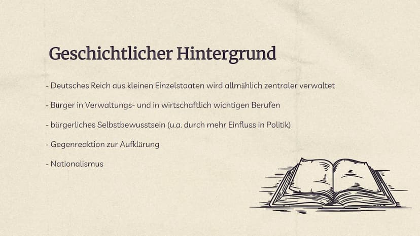 Sturm und
Drang
1770-1785 Literarischer Hintergrund
-Literarische Jugendbewegung
-Gegenbewegung zur Epoche der Aufklärung
-Aufklärung: gab W