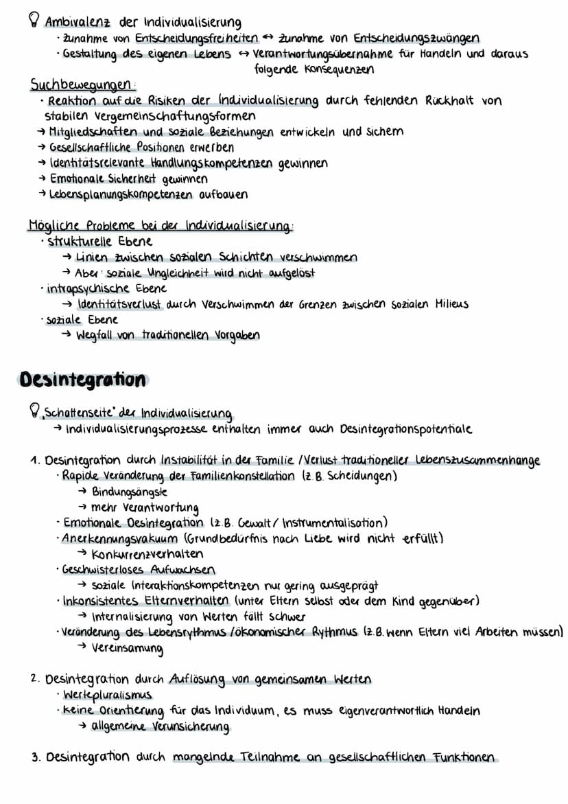 Sozialpsychologischer Desintegrationsansatz
nach Wilhelm Heitmeyer.
Grundgedanke
Individualisierung
als kennzeichen moderner gesellschaftlic