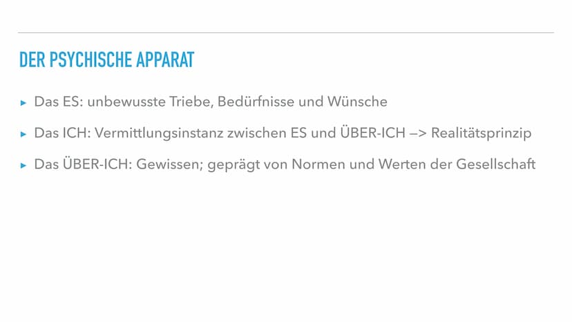 NACH SIGMUND FREUD
PSYCHOSEXUELLE ENTWICKLUNG TEXT
INHALTSVERZEICHNIS
▸ Grundannahmen
▸ Der psychische Apparat
▸ Das Phasenmodell
► Orale Ph