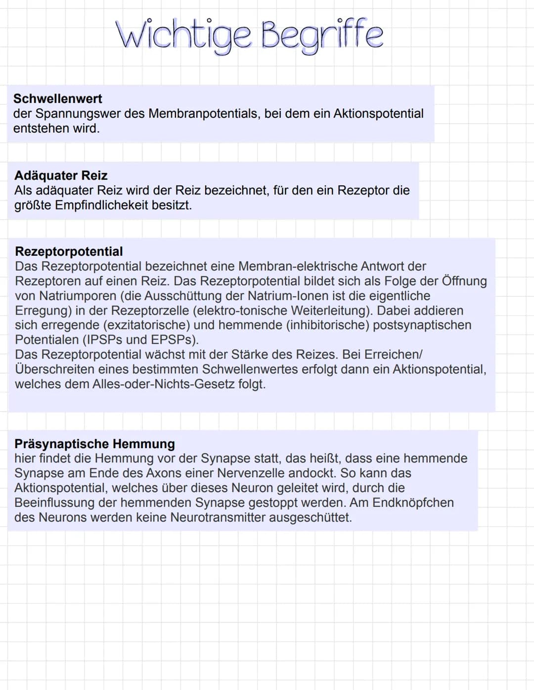 Reizreaktionsschema
Reiz
Ball kommt
↑
Reaktion
Hände fangen
den Ball
Sinnesorgane
= Aufnahme von Reizen
(adäquater Reiz)
Erfolgsorgane
(Effe