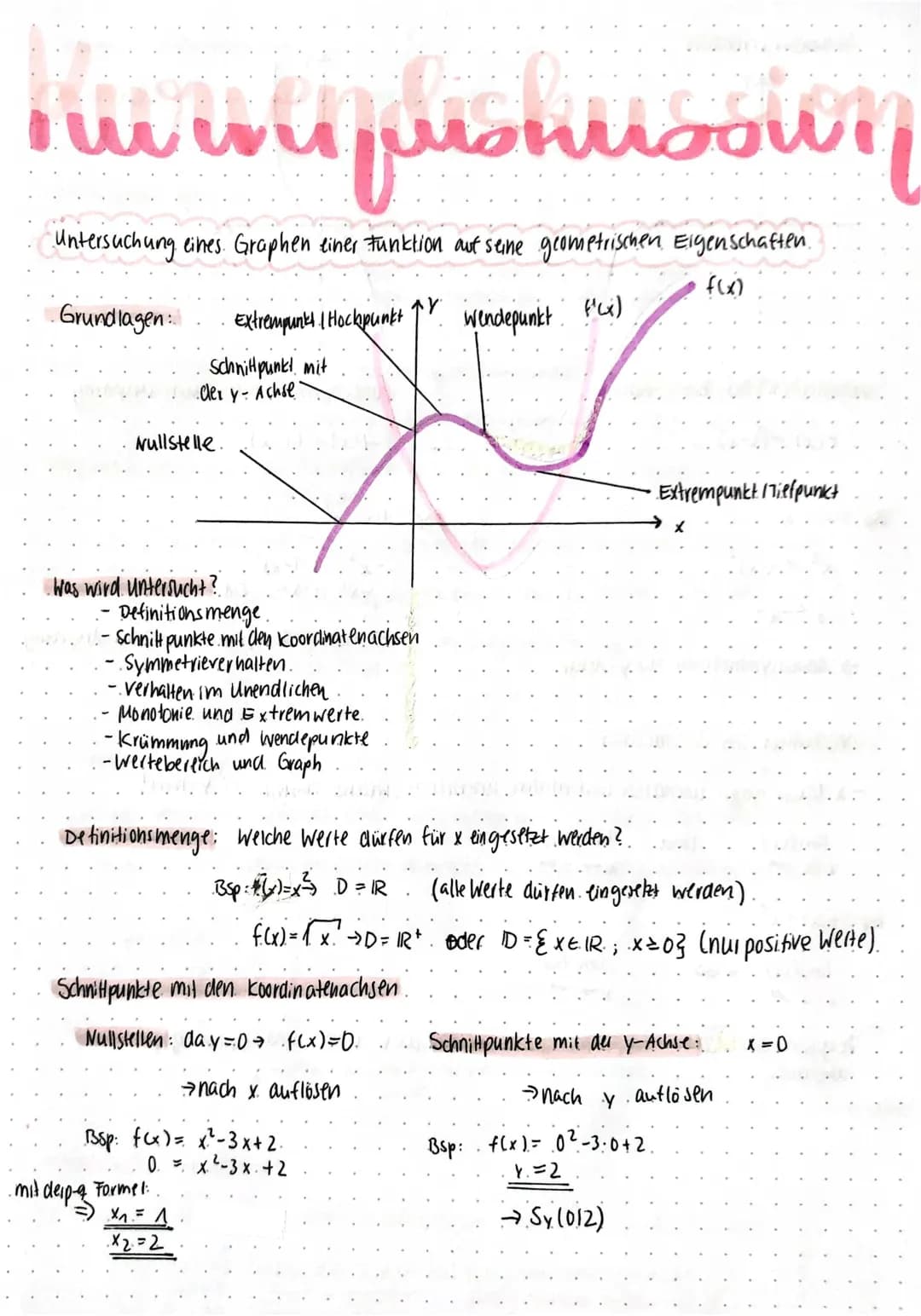 Kurvendiskussion 