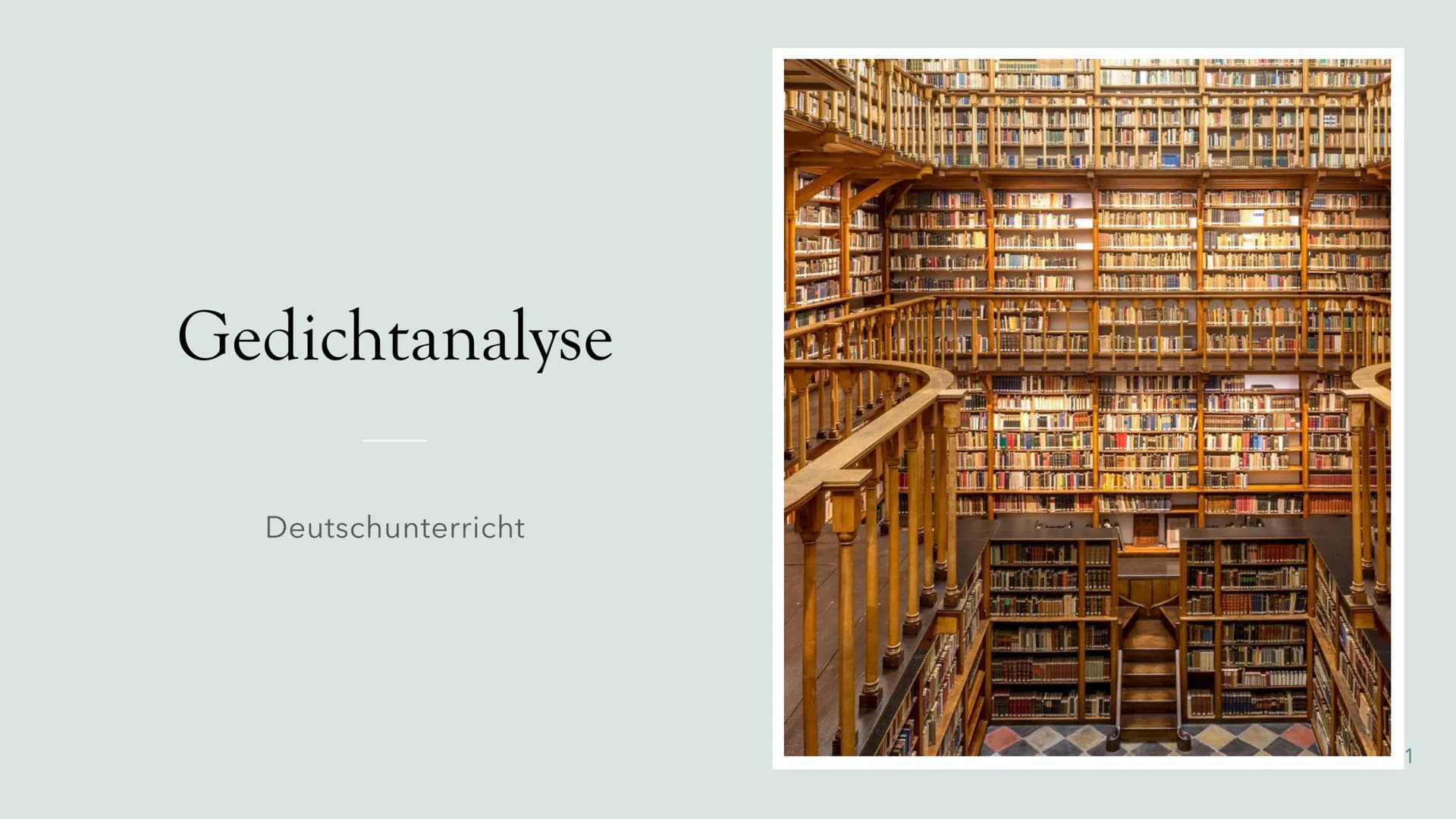 Gedichtanalyse
Deutschunterricht Gliederung
Die Epoche der
Romantik
Joseph von
Eichendorff
Gedichtanalyse
Bild- & Textquellen
2 Grunddaten z