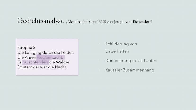 Gedichtanalyse
Deutschunterricht Gliederung
Die Epoche der
Romantik
Joseph von
Eichendorff
Gedichtanalyse
Bild- & Textquellen
2 Grunddaten z