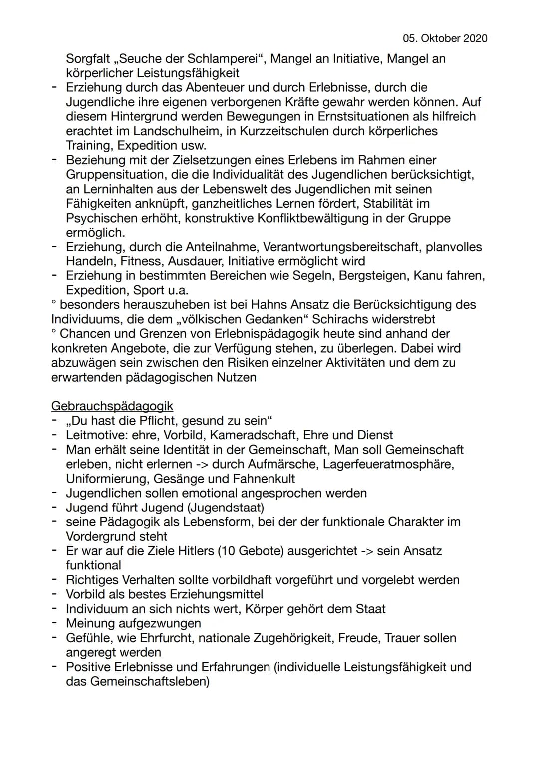 Themen:
°Hitlers Erziehungsziele
° Ernst Krieck: Erziehungsstaat & funktionale Erziehung
° Umstrukturierung des Schulwesens von Schirach (HJ