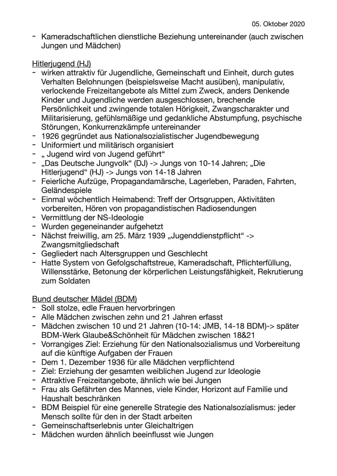 Themen:
°Hitlers Erziehungsziele
° Ernst Krieck: Erziehungsstaat & funktionale Erziehung
° Umstrukturierung des Schulwesens von Schirach (HJ