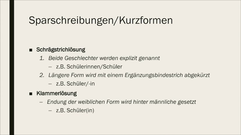 [
GENDERSPRACHE
*innen Gliederung
■ Gendering
-
-
Allgemein
Wie gendert man richtig?
Pro & Contra
■ Eigene Standpunkte
■ Stereotypen früher/