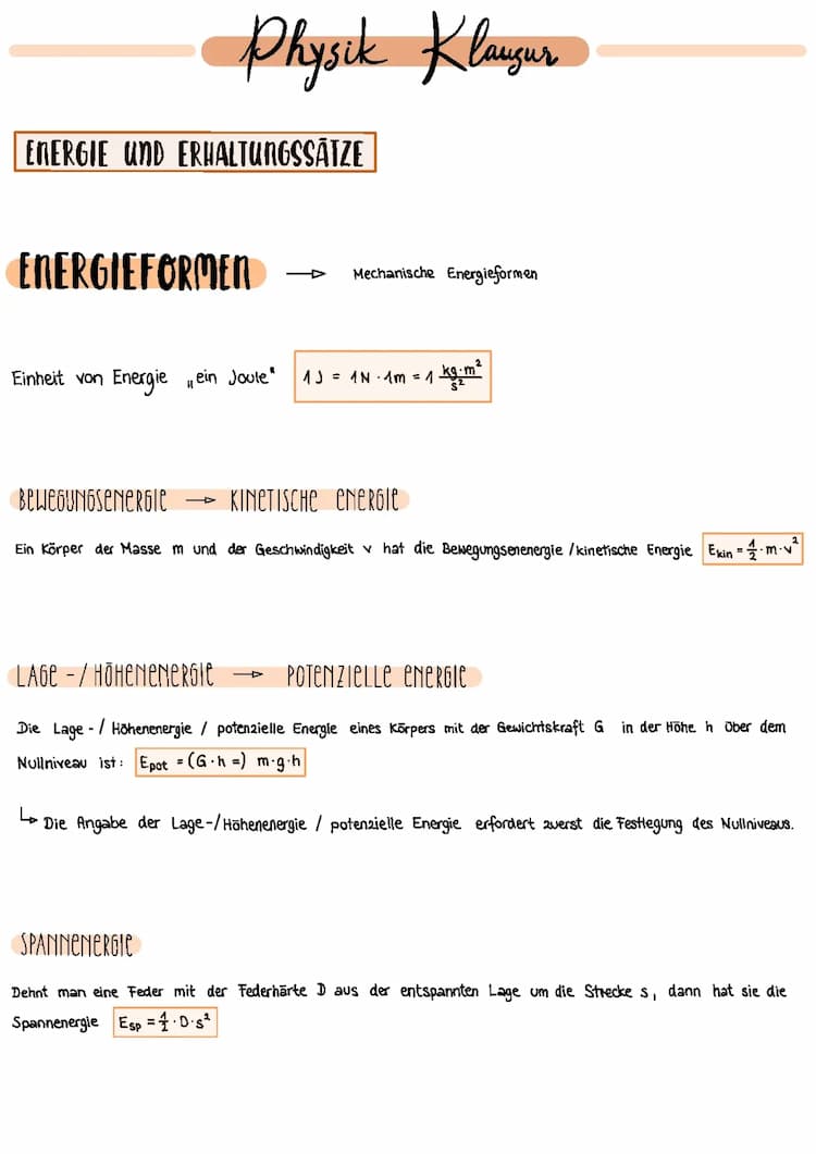 Know Energie & Erhaltungssätze  thumbnail