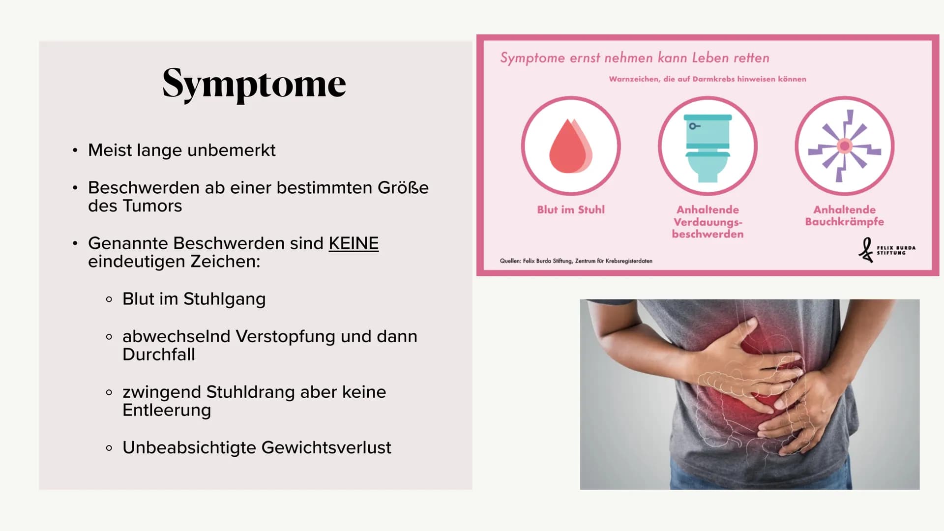 Krankheitsbild (Dick-)Darmkrebs
und die Vorsorgeuntersuchung
(Rektoskopie / Koloskopie)
Alina Hach 30.04.2020 (Dick-)
Darmkrebs
Kolorektales