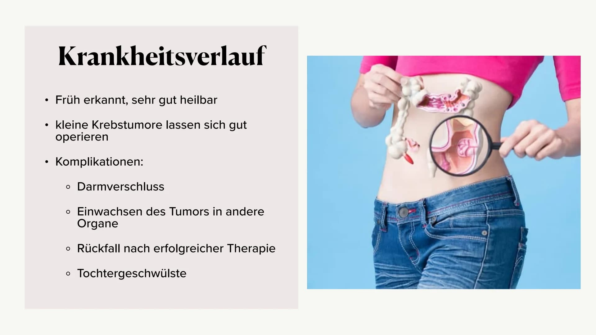 Krankheitsbild (Dick-)Darmkrebs
und die Vorsorgeuntersuchung
(Rektoskopie / Koloskopie)
Alina Hach 30.04.2020 (Dick-)
Darmkrebs
Kolorektales