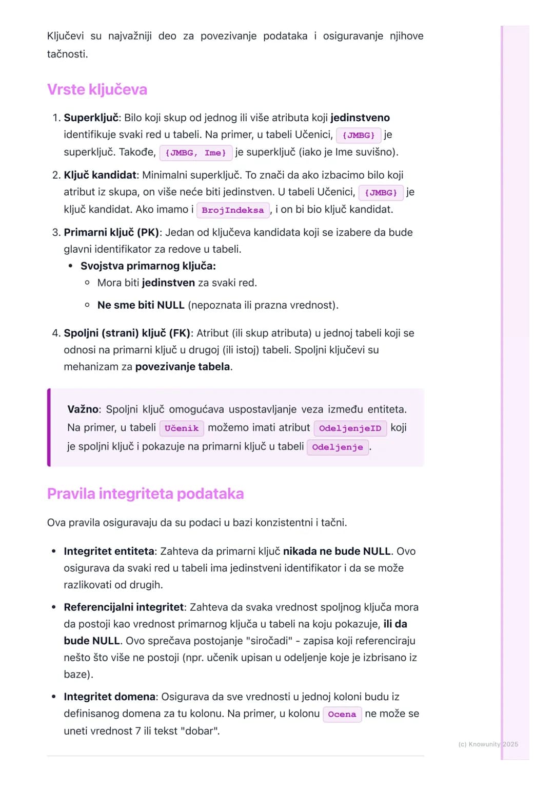 # Relacioni model podataka

## Uvod u relacioni model podataka

Relacioni model je način organizovanja podataka u baze podataka. Osnovna
ide