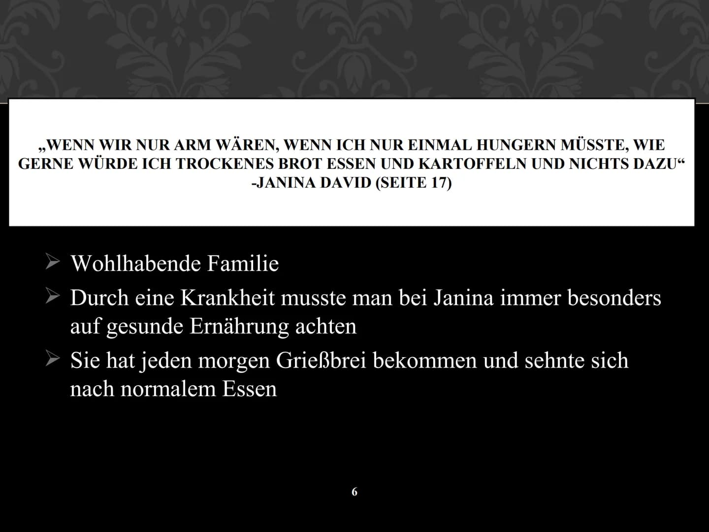 EIN STÜCK HIMMEL
- JANINA DAVID ●
●
INHALTSVERZEICHNIS
Hauptpersonen
Ihre Geschichte
Frühe Kindheit
Kriegsbeginn
Das Warschauer Ghetto und d