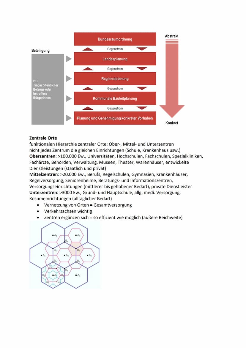 Raumordnung und Raumplanung - Skript
Raumordnung -> planmäßige Ordnung, Entwicklung und Sicherung von größeren
Gebietseinheiten (Regionen, L