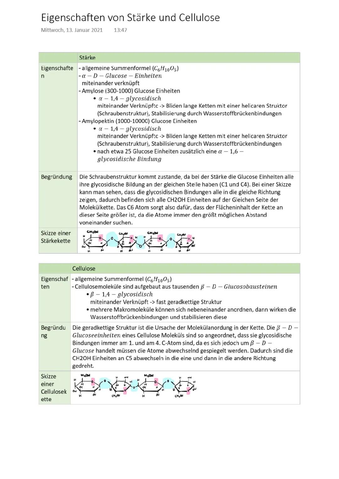 Was sind Stärke und Cellulose? Einfache Infos und Unterschiede