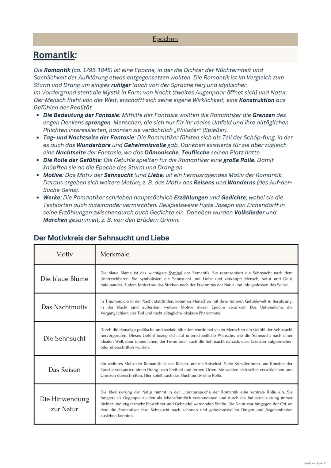 Kevin C.
09.09.2023
Einleitung:
In der Einleitung nennt ihr die Art des Textes, den Titel, den Autor/ die Autorin, das
Entstehungsjahr, das 
