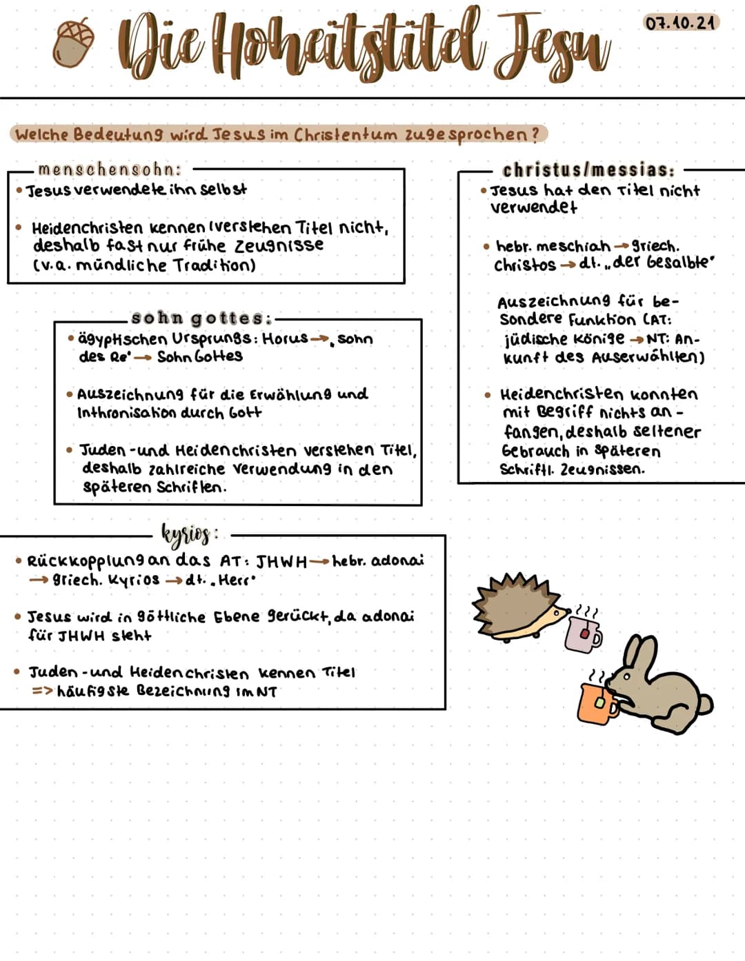 • Die Hohatstite Jesu
Welche Bedeutung wird Jesus im Christentum zugesprochen?
menschensohn:
Jesus verwendete ihn selbst
• Heidenchristen ke