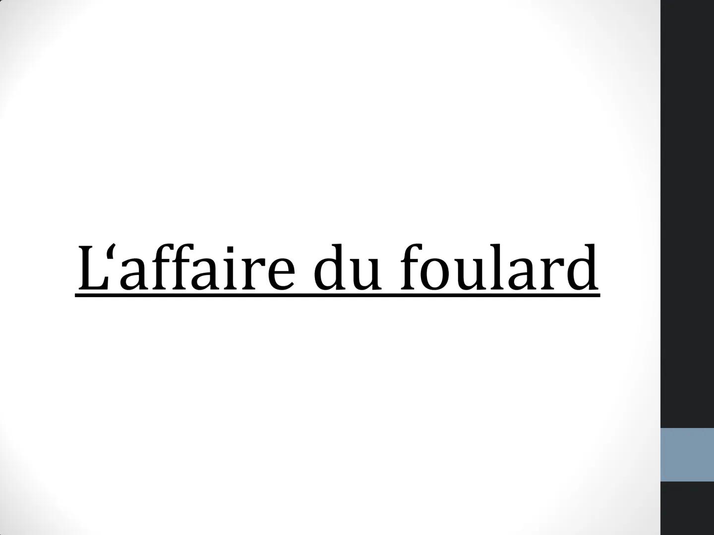 <<L'école est faite pour
accueillir les enfants et pas
pour les exclure>>
-Lionel Jospin, ministre de l'Éducation
nationale L'affaire du fou