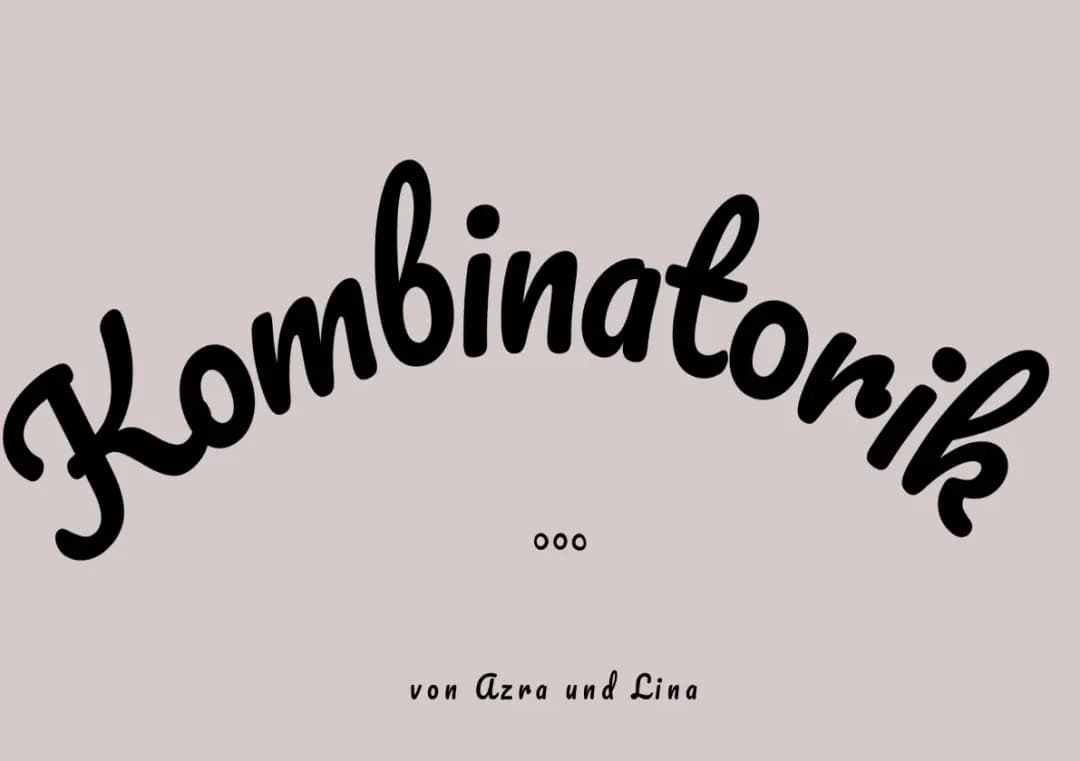 kombinatorik 