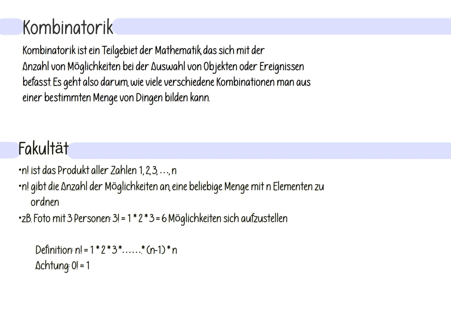 bu!J Pun bu Zn uол
000
inatorik
Kon Kombinatorik
Kombinatorik ist ein Teilgebiet der Mathematik, das sich mit der
Anzahl von Möglichkeiten b