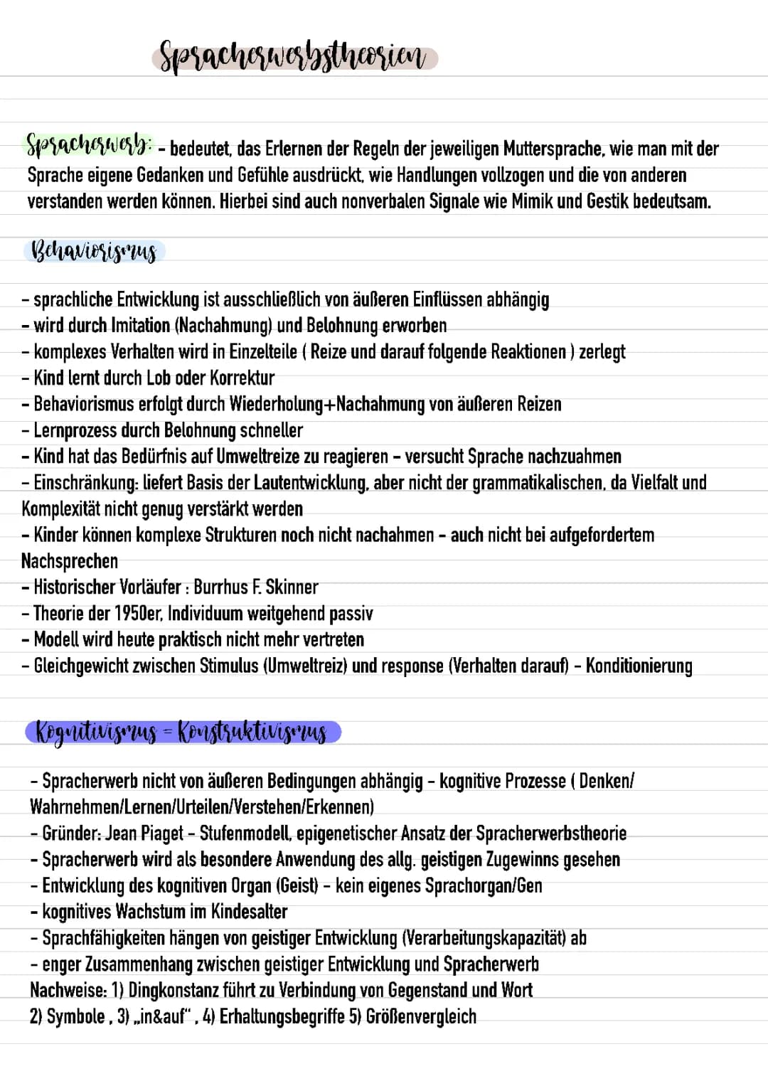Spracherwerb Deutsch GK