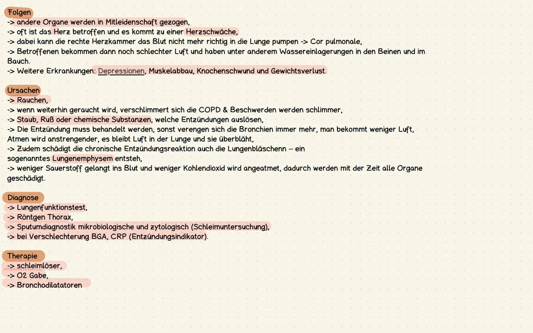 -> ist eine dauerhafte Erkrankung der Bronchien und der Lunge,
->Chronic Obstructive Pulmonary Disease" -> chronisch obstruktive Lungenerkra
