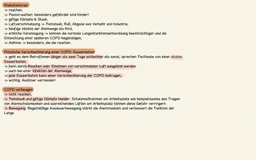 -> ist eine dauerhafte Erkrankung der Bronchien und der Lunge,
->Chronic Obstructive Pulmonary Disease" -> chronisch obstruktive Lungenerkra